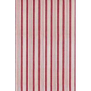 Flat Woven Red/White Area Rug