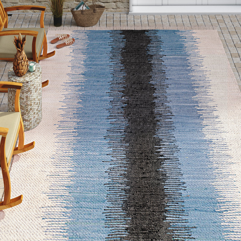 Indian Tie Dye Indigo Blue Abstract Design Floor Runner Cotton Carpet Area Rug