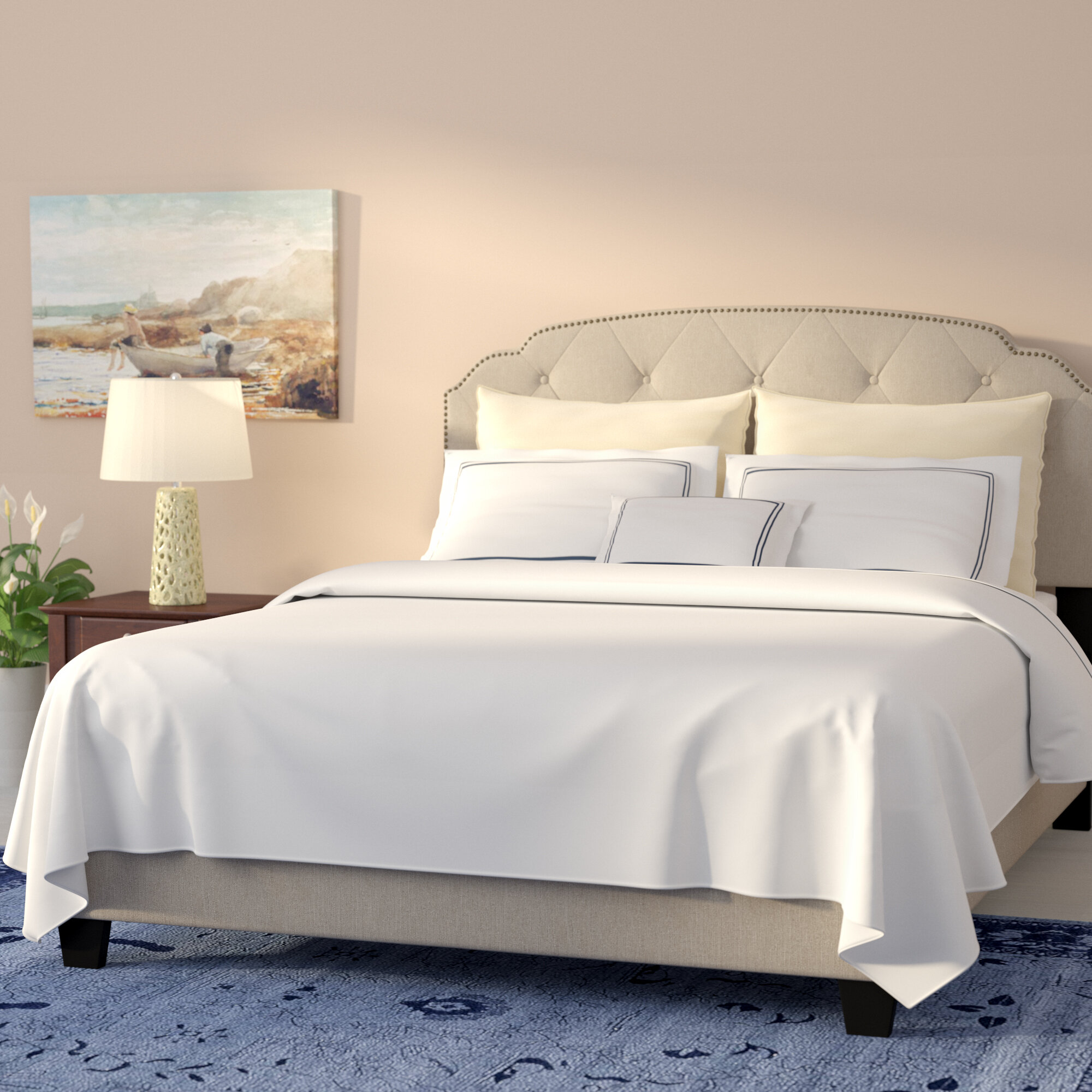 Winston Porter Lapwai Upholstered Bed & Reviews | Wayfair