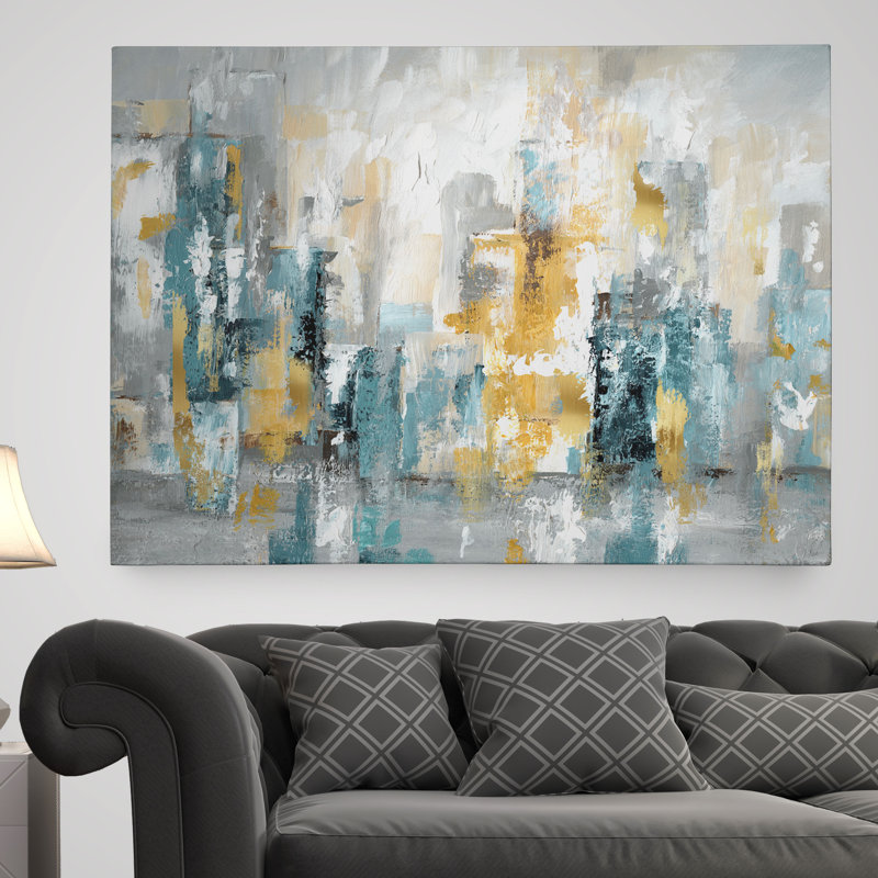 'City Views II' - Wrapped Canvas Painting Print