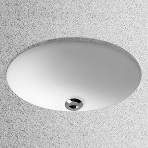 Undermount Oval Bathroom Sink with Overflow