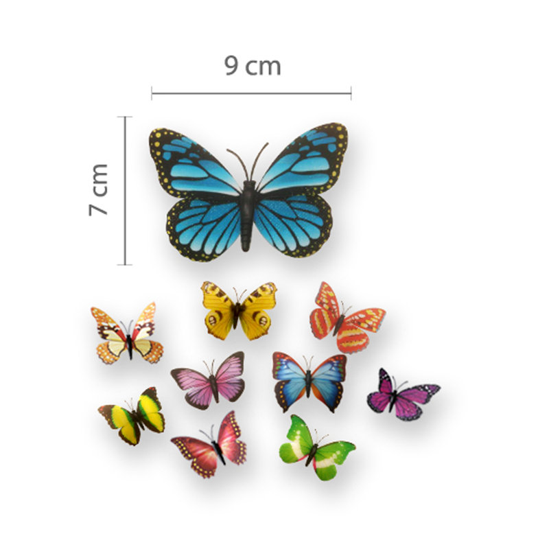 Ebern Designs Dzwonkowski Huge Magnolia 3d Colourful Butterfly Wall Decal Reviews Wayfair