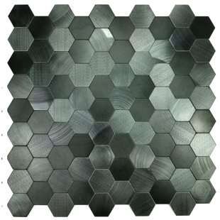 Clearance Backsplash Tile Wayfair Enchanting Hexagon Wall Backsplash 12 X L And Stick Metal Mosaic Tile In Blue
