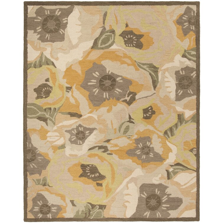 Martha Stewart Rugs Handmade Wool Gold/Brown/Green Rug & Reviews | Wayfair