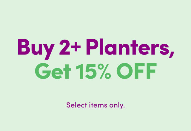 Buy 2+ Planters, Get An Extra 15% OFF