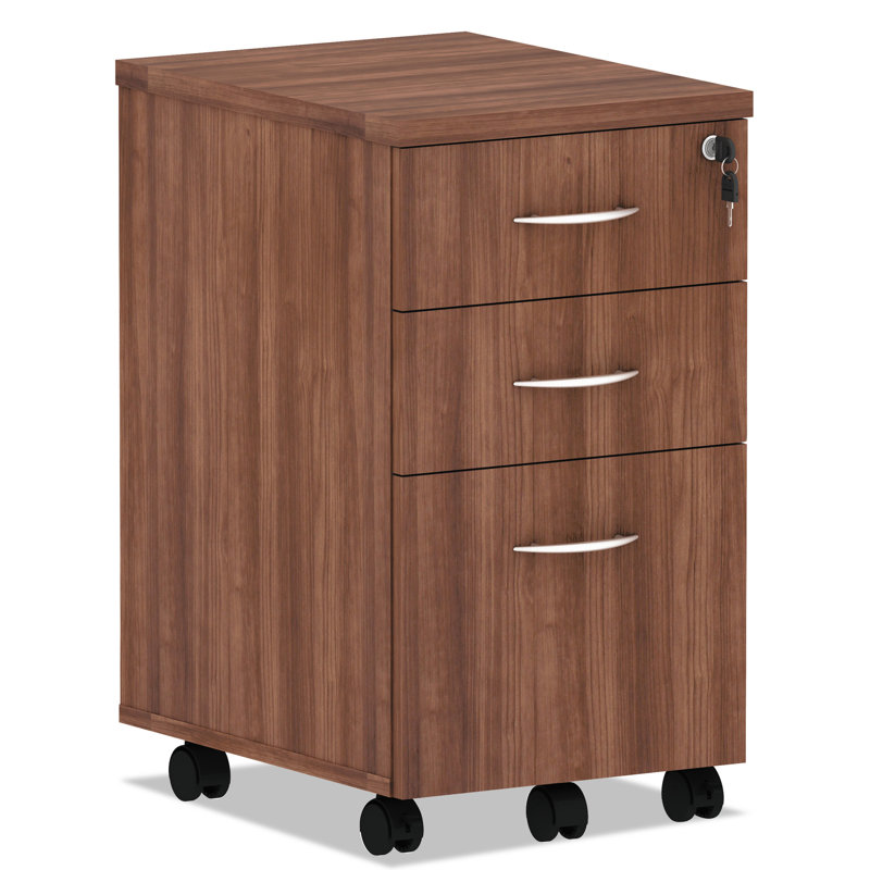 Alera Valencia Series Box Pedestal 3 Drawer Mobile Vertical Filing