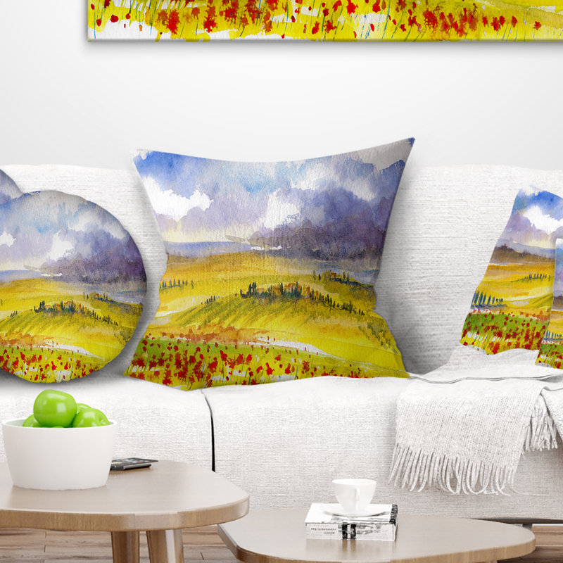 East Urban Home Landscape Painting Beautiful Tuscan Hills Italy