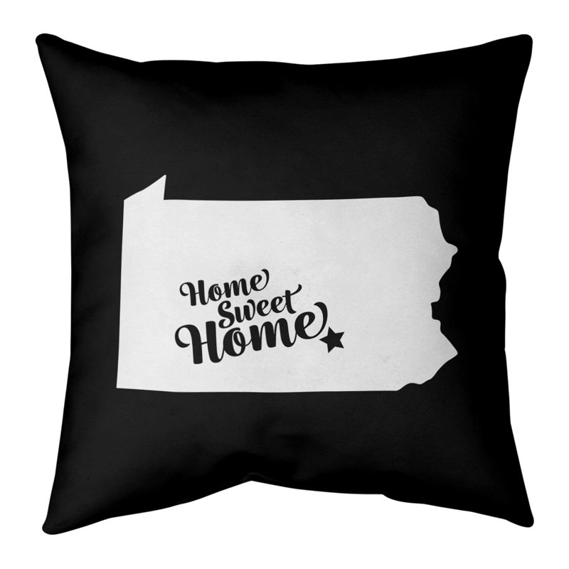 East Urban Home Home Sweet Indoor Outdoor Pillow Wayfair