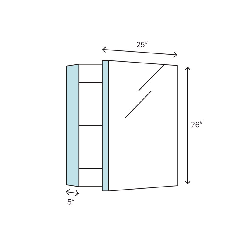 K Cb Clc2526fs Kohler 25 X 26 Recessed Or Surface Mount