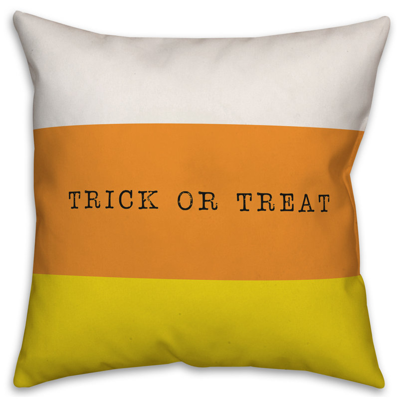 The Holiday Aisle Speedwell Trick Or Treat Throw Pillow Wayfair