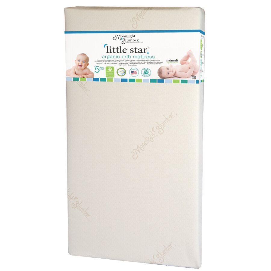 moonlight slumber little star dual sided crib mattress