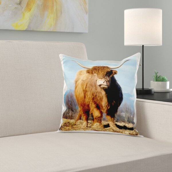 highland cow pillow pet