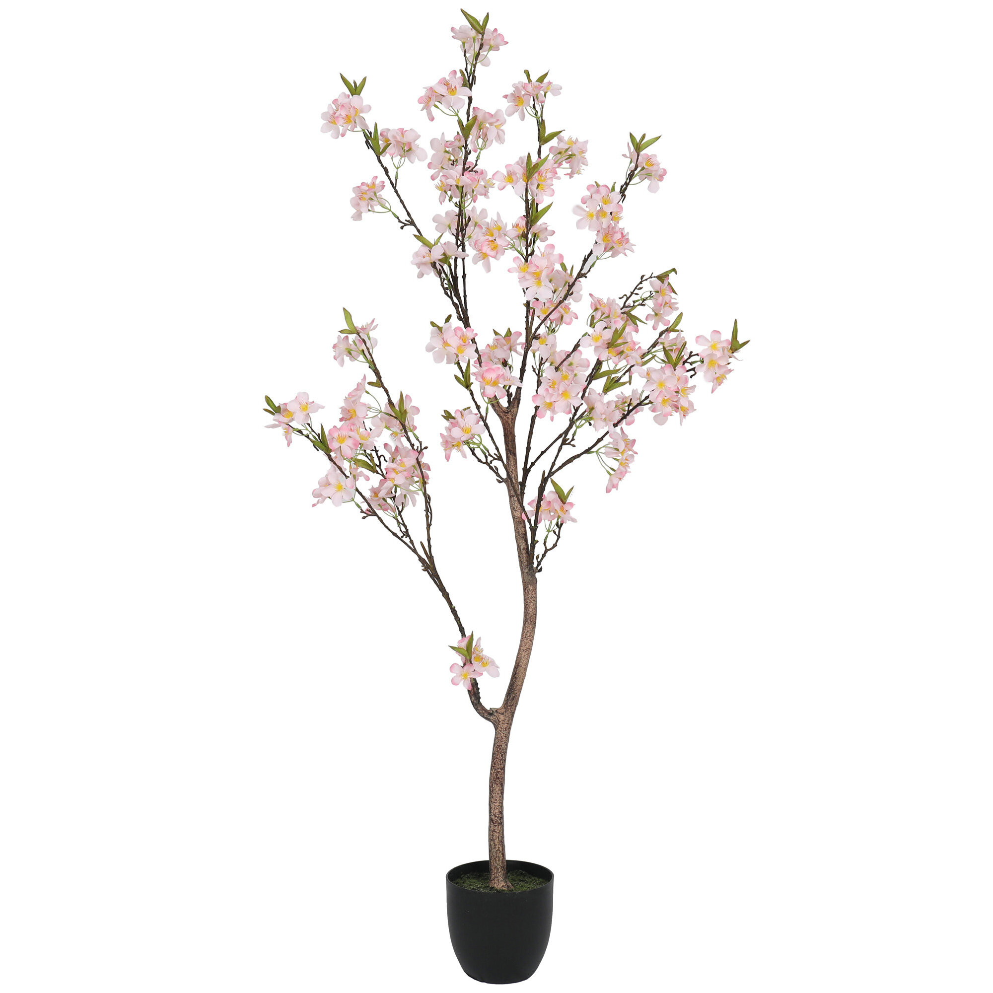 Primrue 53 5 Artificial Apple Blossom Tree In Planter Reviews Wayfair