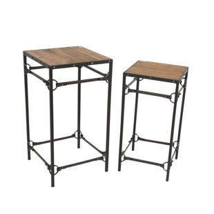 Crosstown Wood And Metal 2 Piece Console Table Set by Williston Forge Best Choices