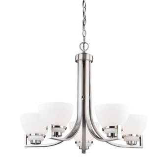 World Menagerie Collin 5 Light Shaded Classic Traditional Chandelier Reviews Wayfair