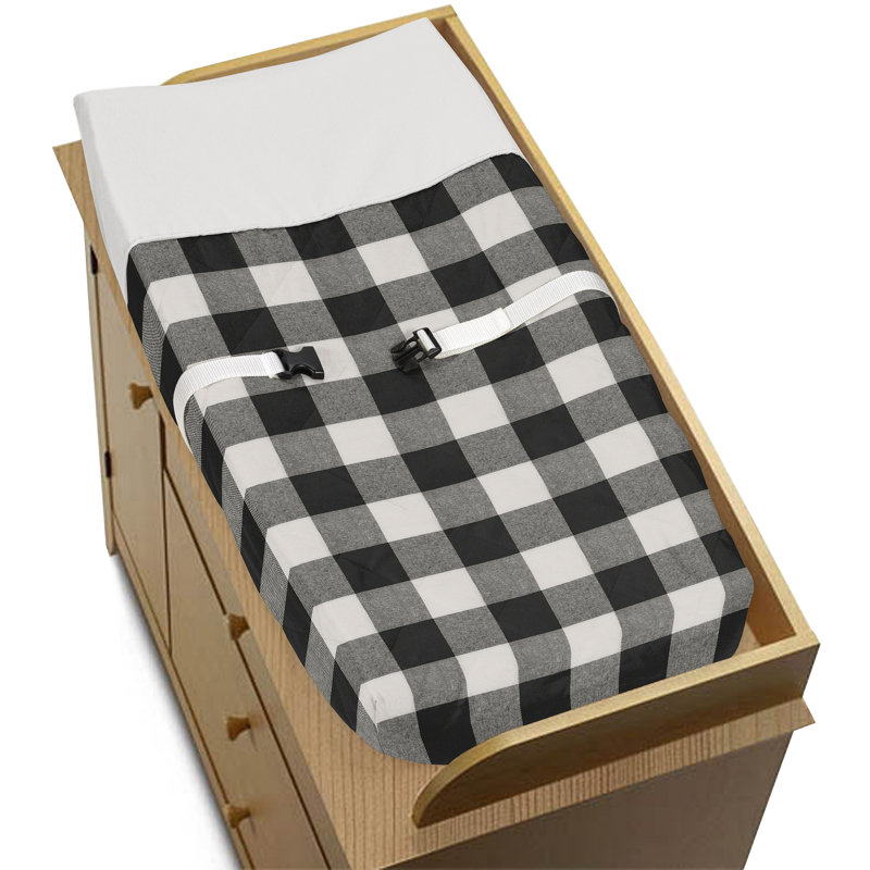 gray changing pad cover