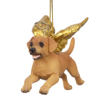 Design Toscano Golden Retriever Dog Angel Hanging Figurine