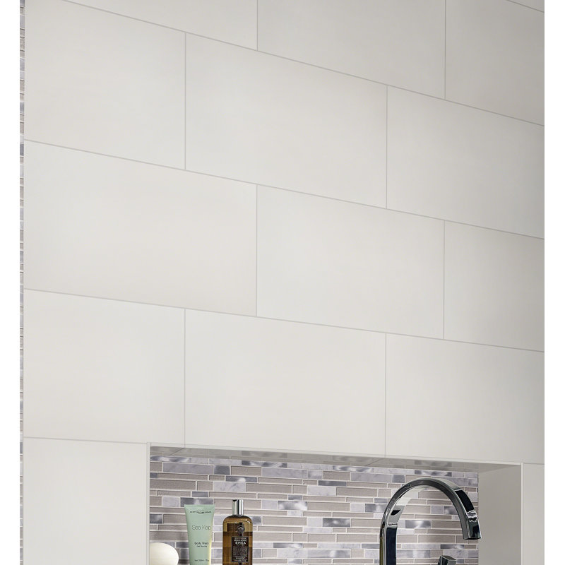 Msi Domino 12 X 24 Porcelain Field Tile In Matte White Reviews Domino 12 X 24 Porcelain Field Tile In Matte White