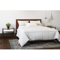 Cozy Beddings Full/Queen Down Alternative Comforter/Duvet Cover Insert White CB1149-Q Box Stitching Design Bed Cover 