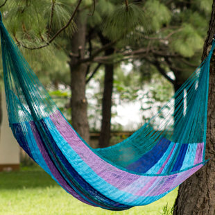 Go to store & view more images Summer Day Skies Double Tree Camping Hammock by Novica