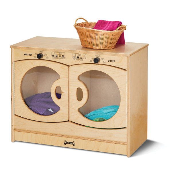 wooden washer and dryer playset