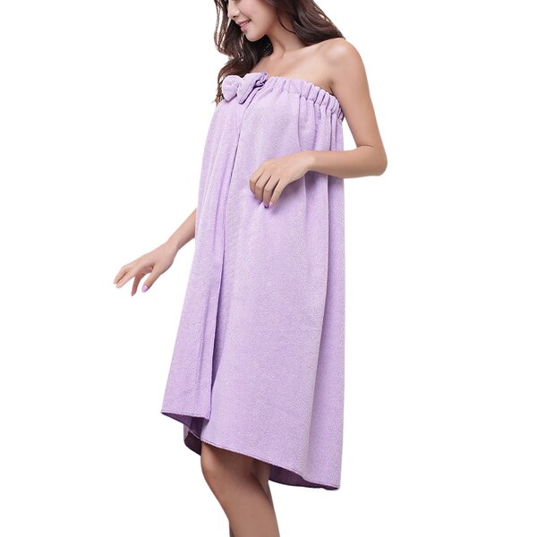 Bath Robe Towel Wrap Spa Terry S Cotton Microfiber Body Size Women Shower Cover