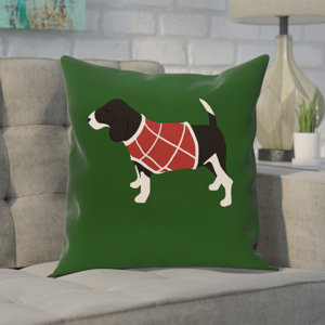 Acropolis Decorative Holiday Print Throw Pillow