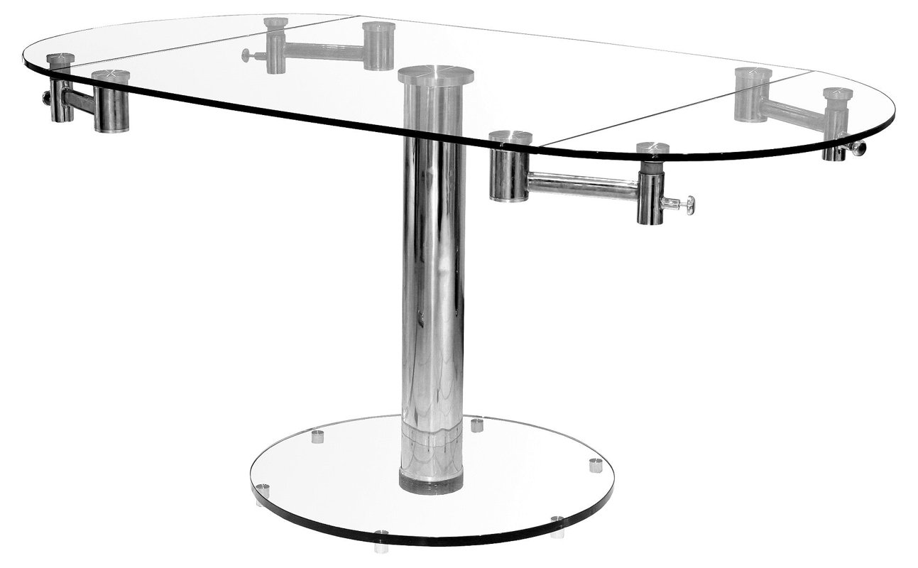 Extendable Gl Kitchen Dining Tables You Ll Love Wayfair Thao Extendable Dining Table