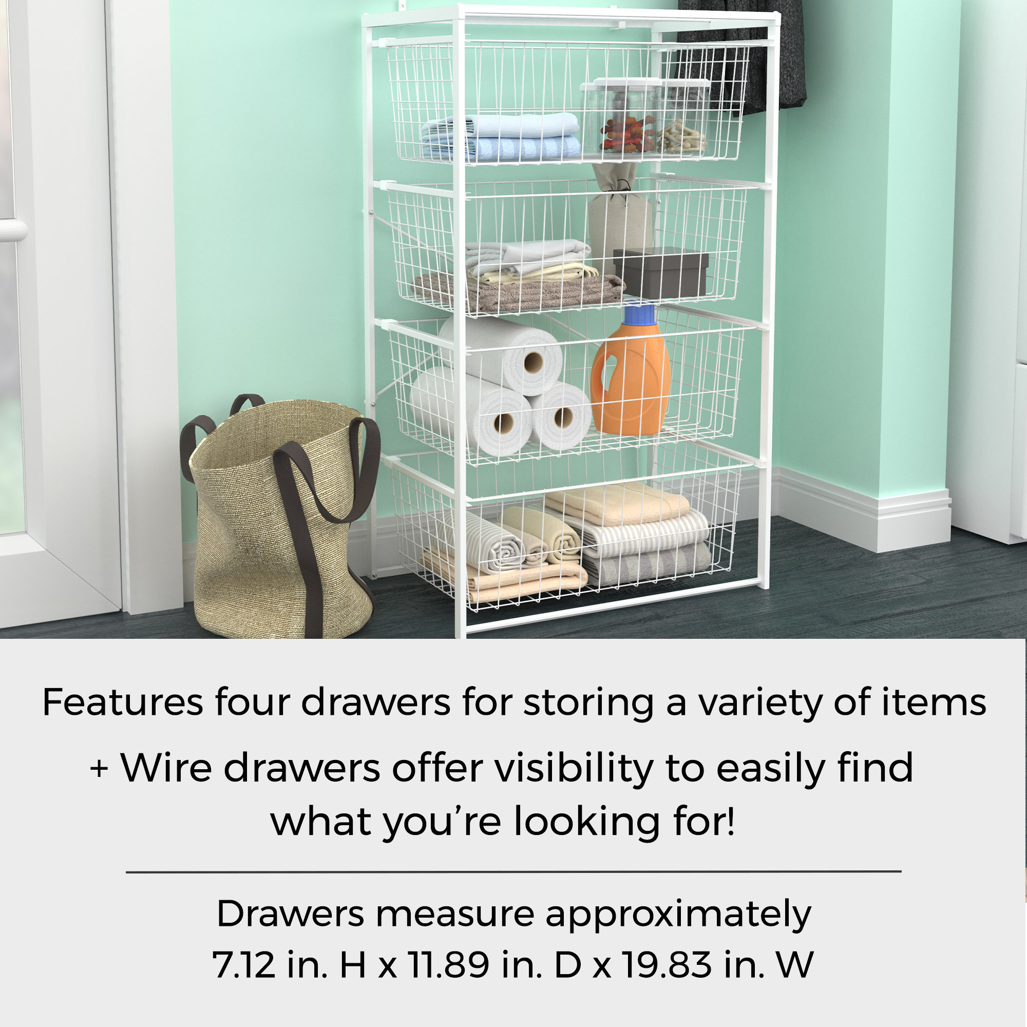 Closetmaid 4 Drawer Storage Chest Wayfair