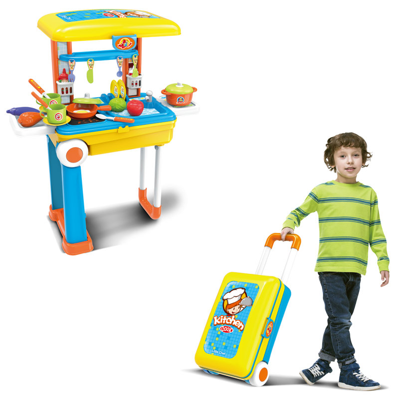 suitcase kitchen set