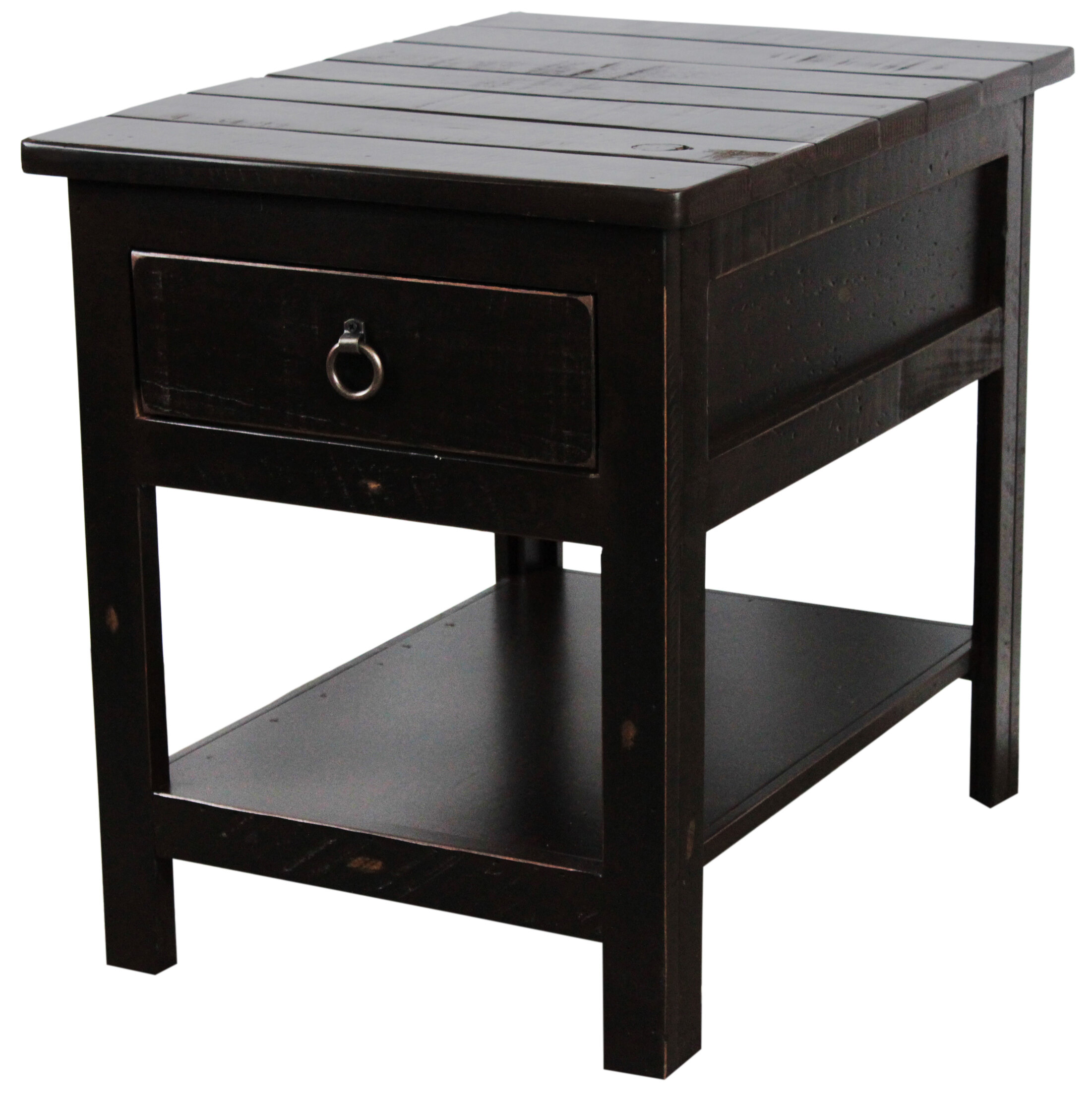 Longshore Tides Canales Solid Wood End Table With Storage Wayfair