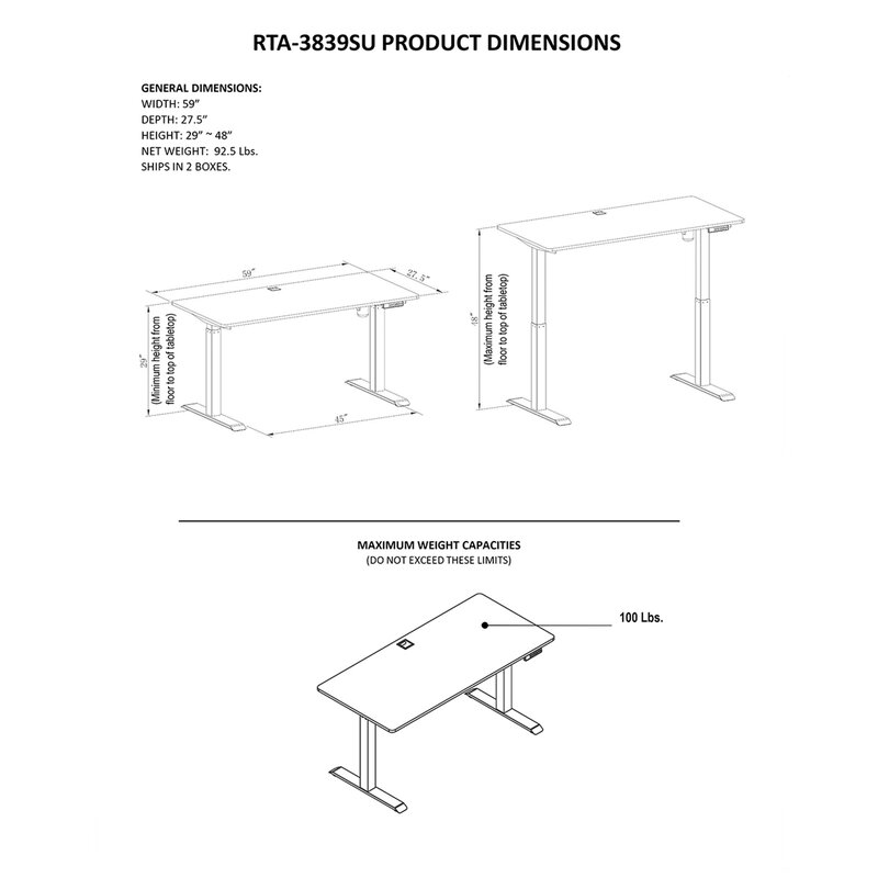 Orren Ellis Suvak Adjustable Standing Desk Reviews Wayfair