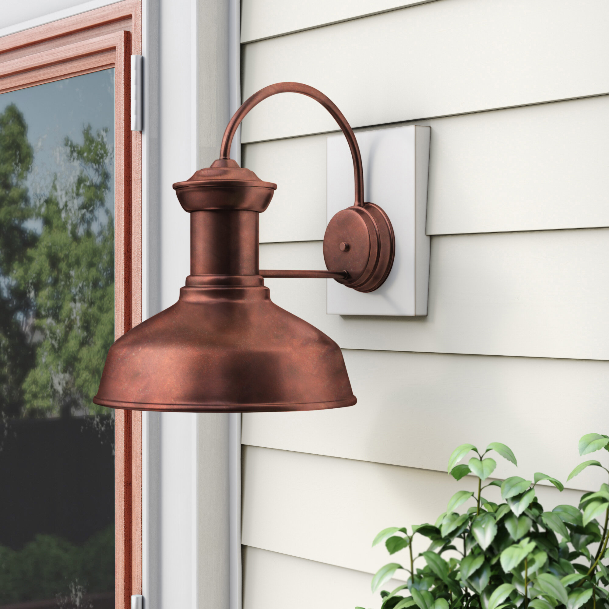 copper exterior lantern