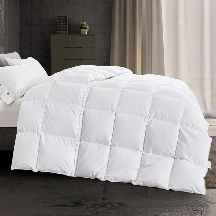 white feather blanket