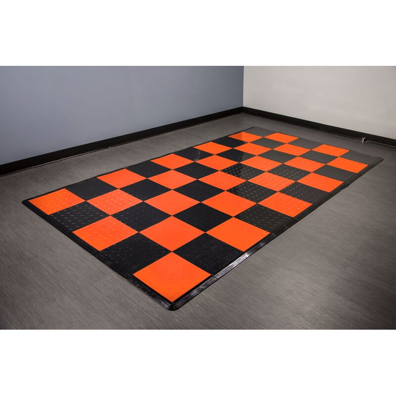 Flooringinc Diamond Nitro 60 X 1 Garage Flooring Tile In Red Wayfair