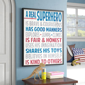 Andover Mills Baby Kids Stella Superhero Wall Plaque Reviews Wayfair