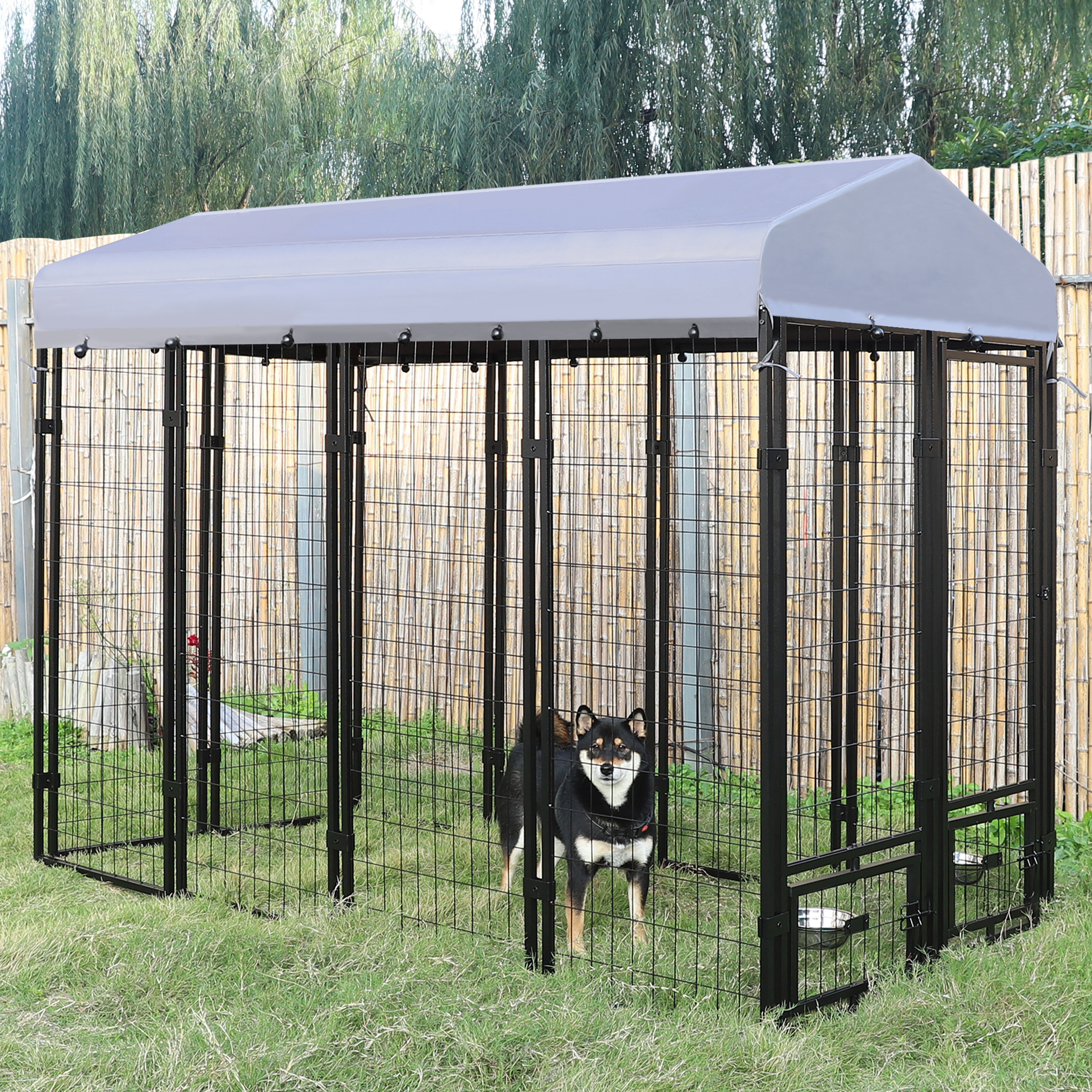 what can i put under my outdoor dog kennel