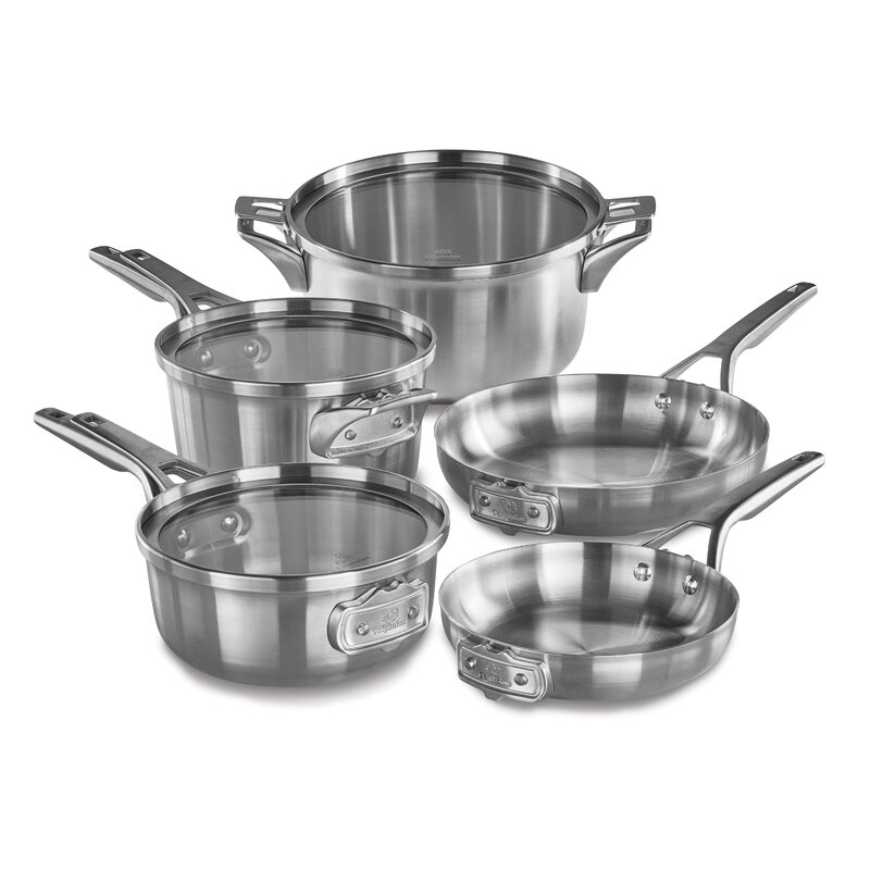 calphalon stainless steel cookware sets