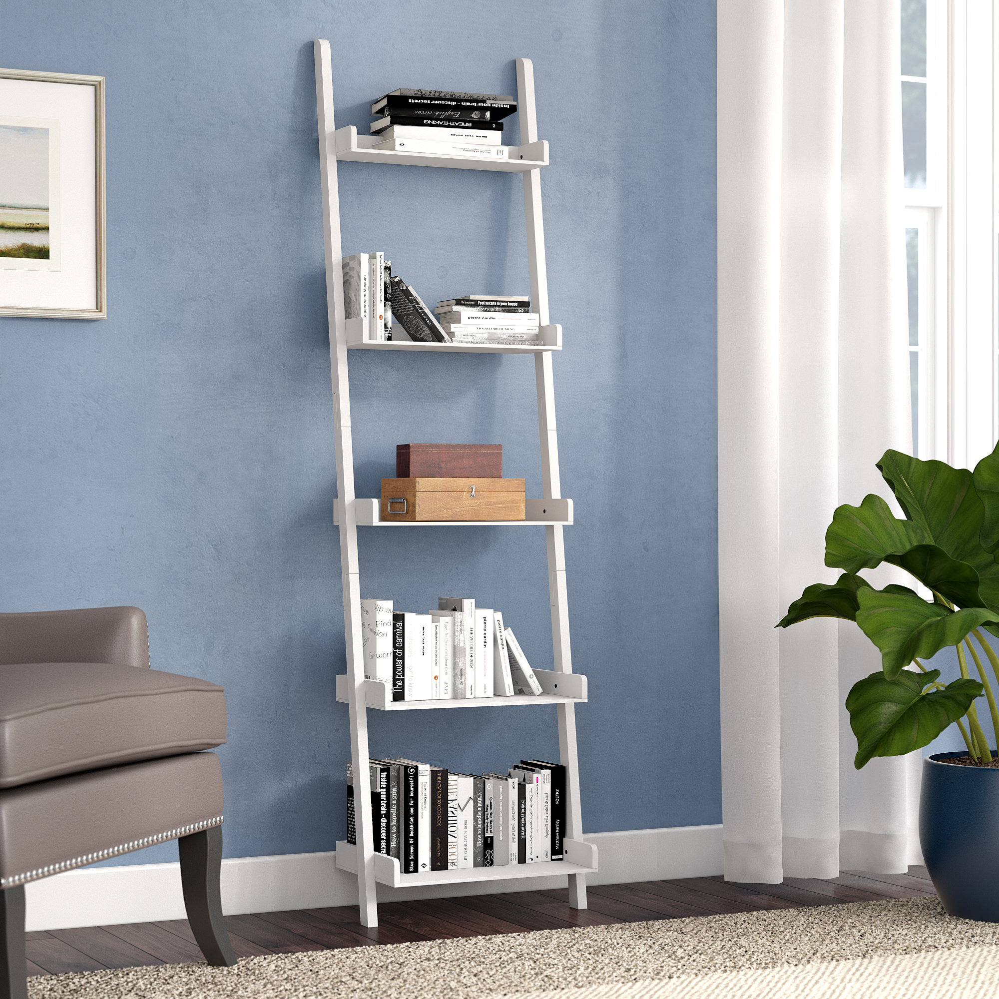 Ladder White Bookcases You Ll Love In 2020 Wayfair