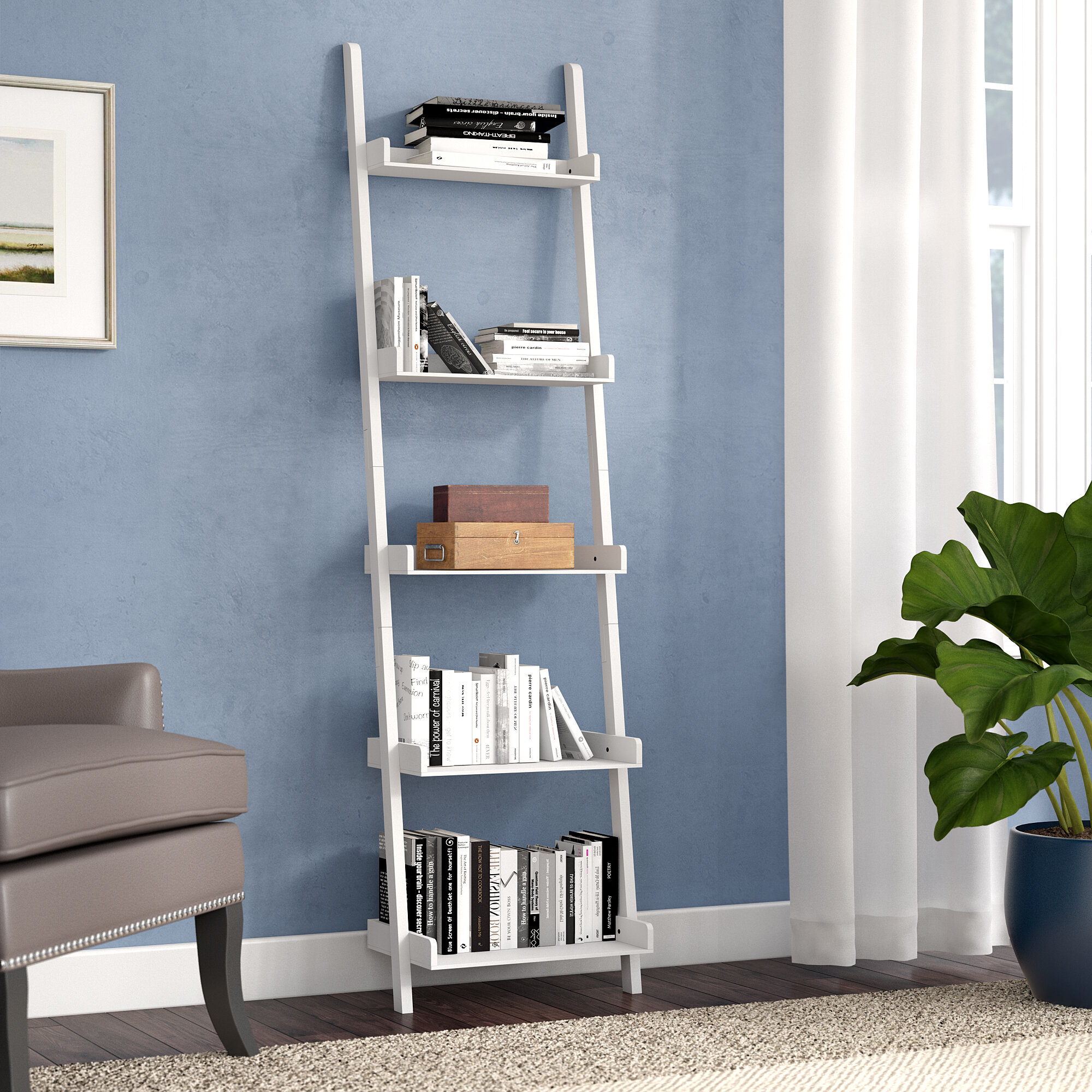 Zipcode Design Saniyah Ladder Bookcase Reviews Wayfair Ca
