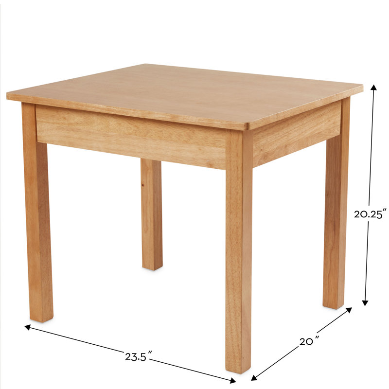 melissa & doug wooden table and 2 chairs set