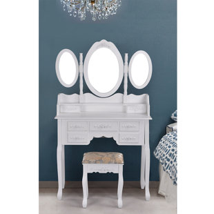 Go to store & view more images Media Vanity Set With Mirror by House of Hampton