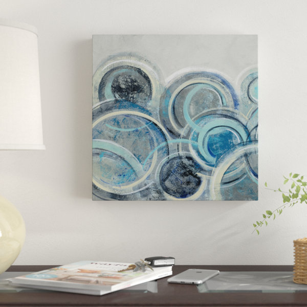 Winston Porter Variation Blue Gray Ii Acrylic Painting Print On
