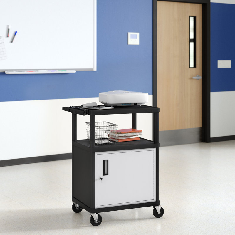 Luxor Lp Carts Series Av Cart With Locking Cabinet Reviews Wayfair