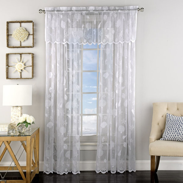 Coral Sheer Curtains Wayfair