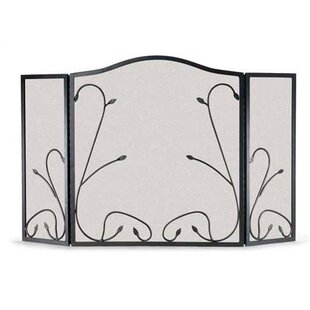 Leaf And Vine 3 Panel Steel Fireplace Screen By Pilgrim Hearth