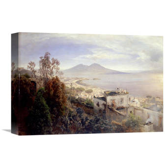 Global Gallery The Bay Of Naples By Oswald Achenbach Painting