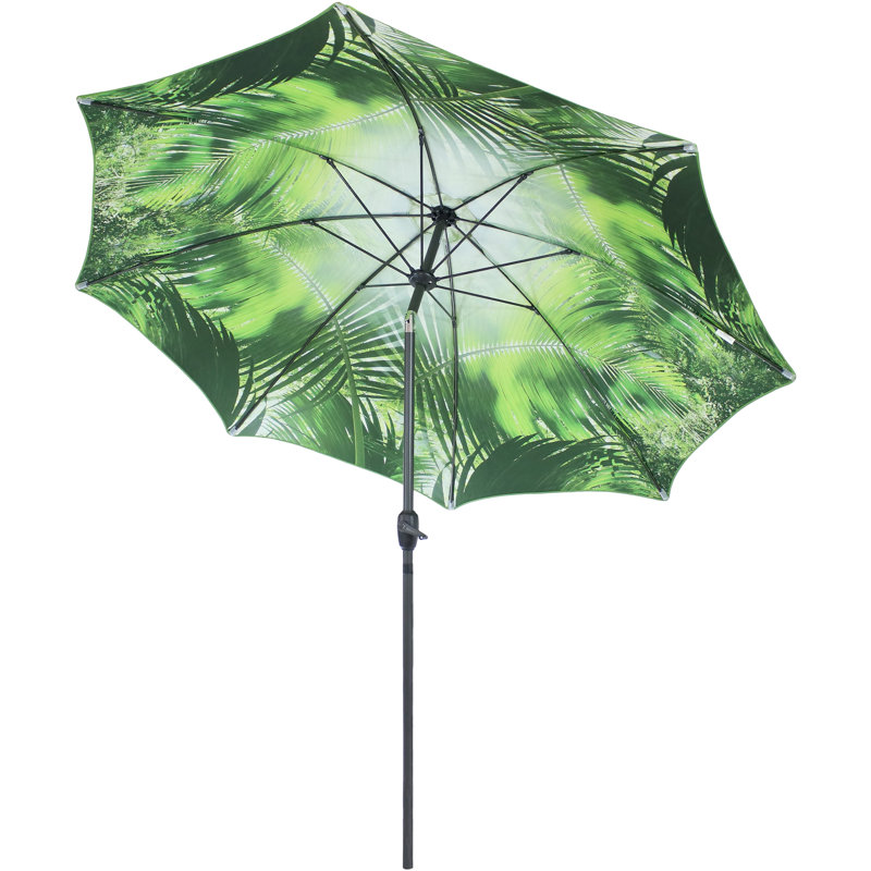Freeport Park Bernardi 8 Foot Patio Umbrella Inside Out Blue Wayfair Ca