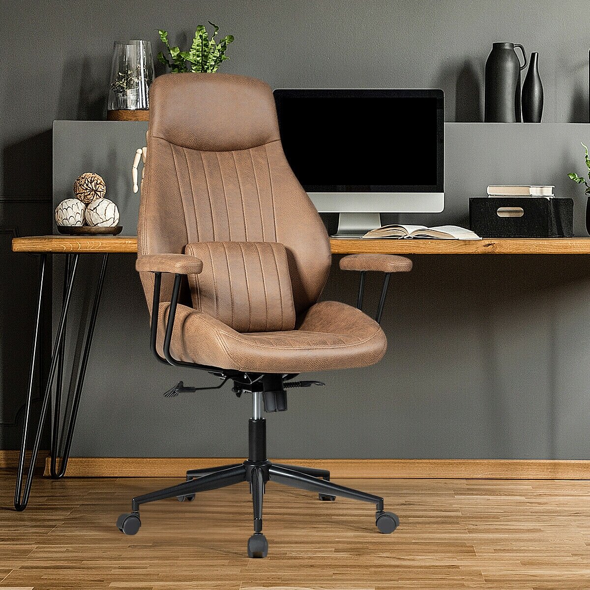 wayfair lumbar support office chair