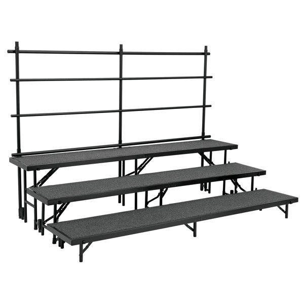 National Public Seating Tapered Standing Choral Riser Set In Carpet Wayfair